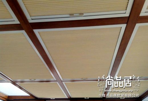 定制手動(dòng)蜂巢天棚簾